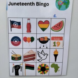 Juneteenth bingo set